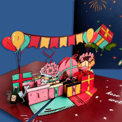 Carte Pop-Up Coffrets Cadeaux