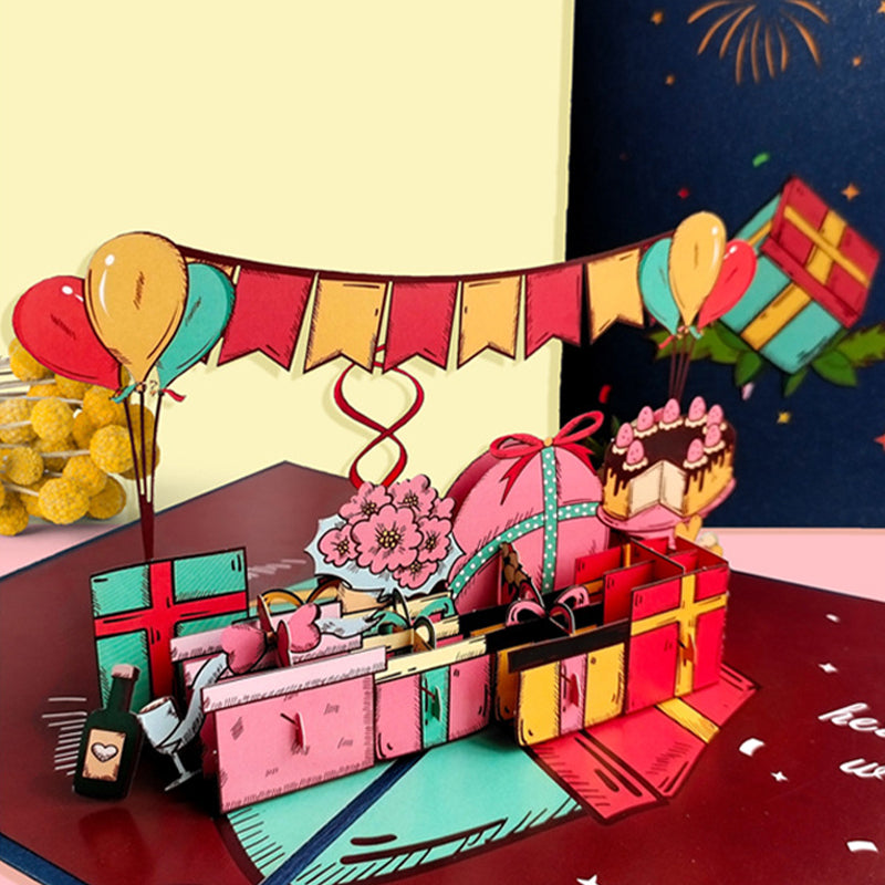 Carte Pop-Up Coffrets Cadeaux