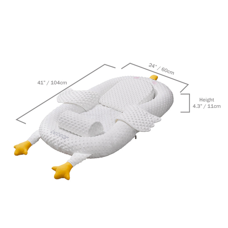 Goose Cozy Peas Pod Infant Lounger with Pillows