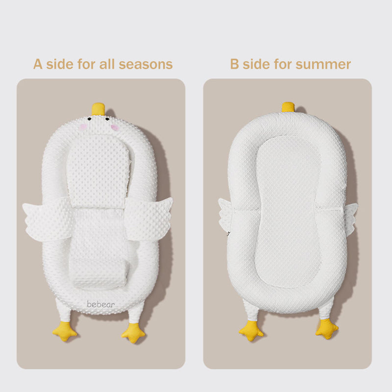 Goose Cozy Peas Pod Infant Lounger with Pillows