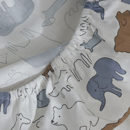 52x28" Tailored Handmade 100% Cotton Fitted Sheets for Crib Toddler Size Bed