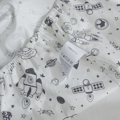 52x28" Tailored Handmade 100% Cotton Fitted Sheets for Crib Toddler Size Bed