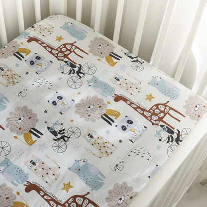 52x28" Tailored Handmade 100% Cotton Fitted Sheets for Crib Toddler Size Bed