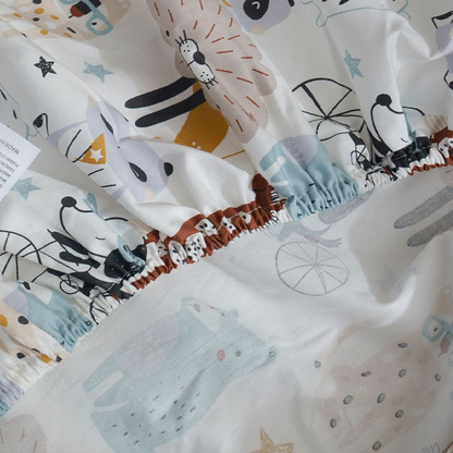 52x28" Tailored Handmade 100% Cotton Fitted Sheets for Crib Toddler Size Bed