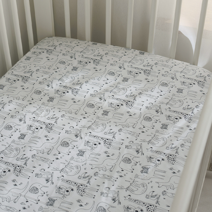 52x28" Tailored Handmade 100% Cotton Fitted Sheets for Crib Toddler Size Bed