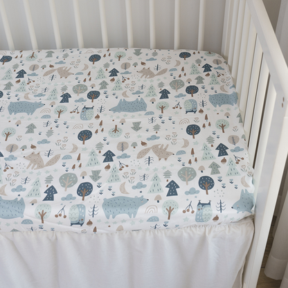 52x28" Tailored Handmade 100% Cotton Fitted Sheets for Crib Toddler Size Bed