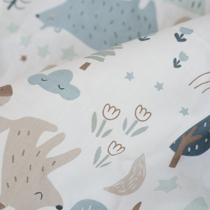 52x28" Tailored Handmade 100% Cotton Fitted Sheets for Crib Toddler Size Bed
