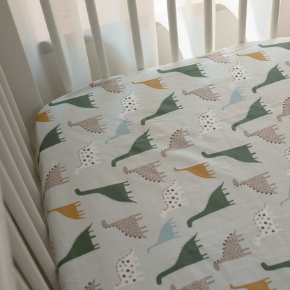52x28" Tailored Handmade 100% Cotton Fitted Sheets for Crib Toddler Size Bed