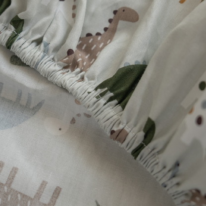 52x28" Tailored Handmade 100% Cotton Fitted Sheets for Crib Toddler Size Bed