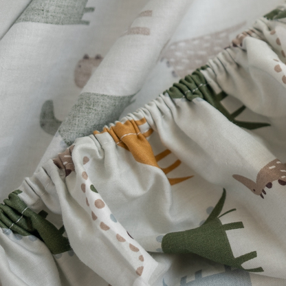 52x28" Tailored Handmade 100% Cotton Fitted Sheets for Crib Toddler Size Bed