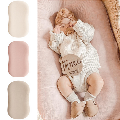 Chaise longue en mousseline pour bébé avec housse 37,5" 
