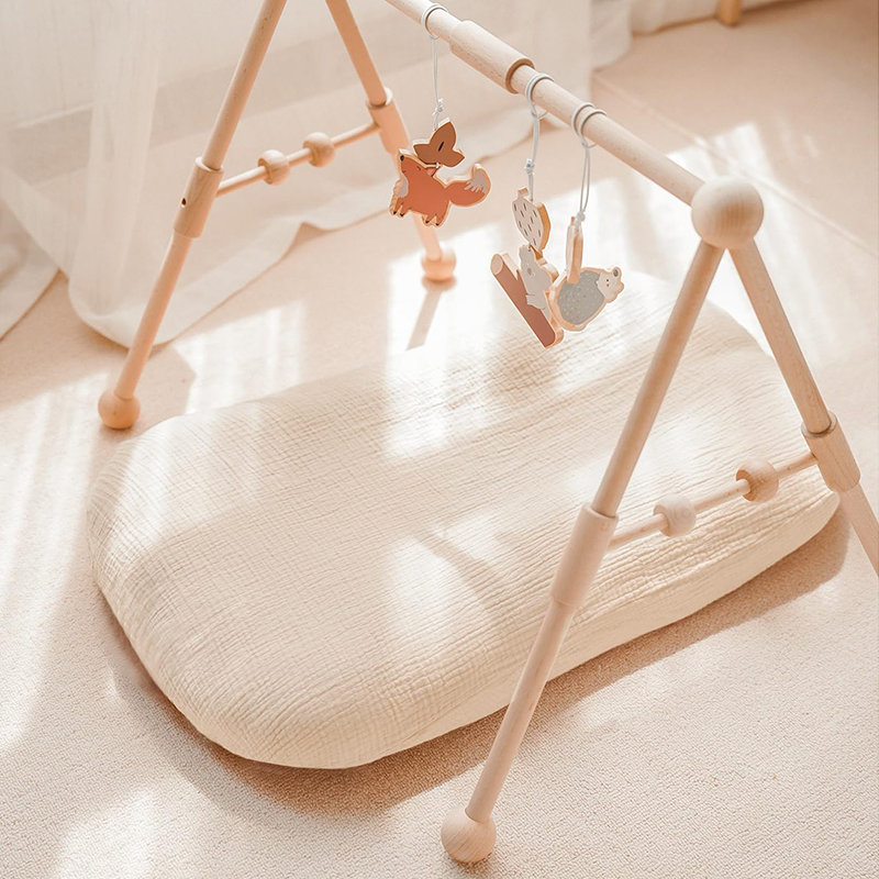 Chaise longue en mousseline pour bébé avec housse 37,5" 