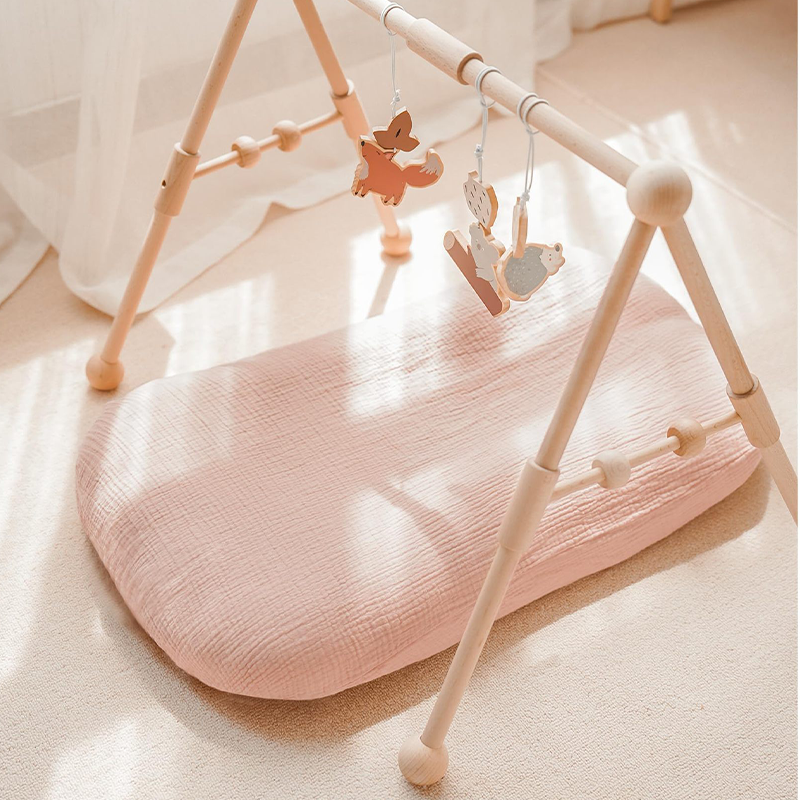 Chaise longue en mousseline pour bébé avec housse 37,5" 