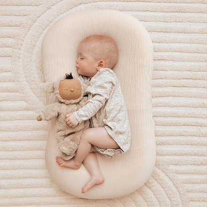 Chaise longue en mousseline pour bébé avec housse 37,5" 