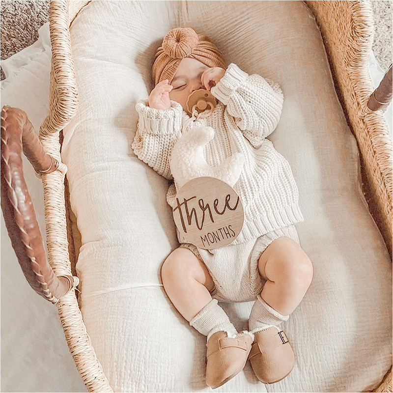 Chaise longue en mousseline pour bébé avec housse 37,5" 