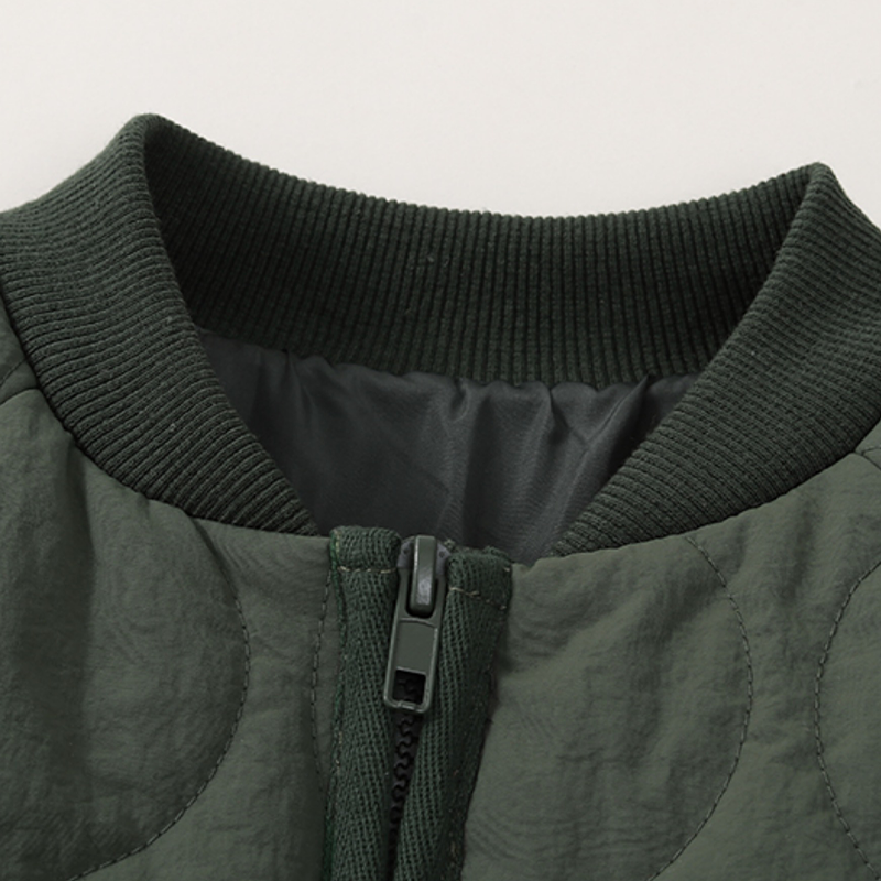 Infant Toddler Army Green Quilted Jacket Anti-Water