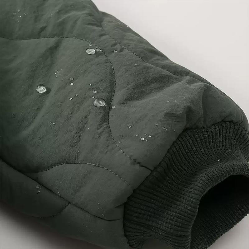 Infant Toddler Army Green Quilted Jacket Anti-Water