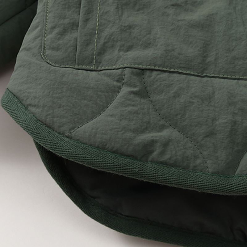 Infant Toddler Army Green Quilted Jacket Anti-Water