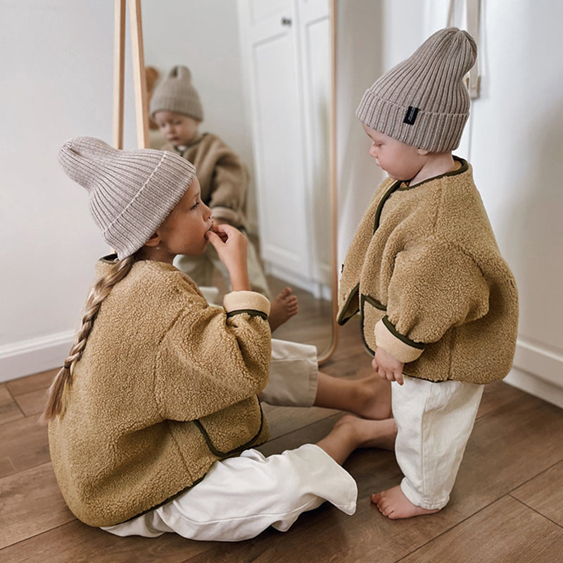 Mommy & Baby Furry Tops Coat for Autumn Winter