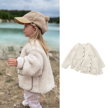 Mommy & Baby Furry Tops Coat for Autumn Winter
