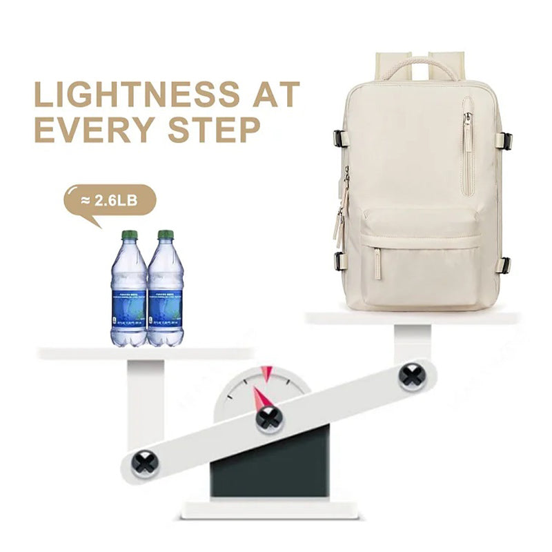 Multifunctional Backpack with Large Capacity USB Port Rechargeable Travel Bag