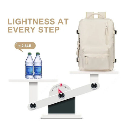 Multifunctional Backpack with Large Capacity USB Port Rechargeable Travel Bag