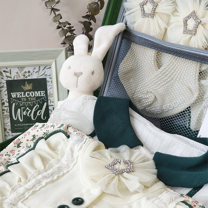 Newborn Gift Box 0-18M Baby Girl Jumpsuit Set