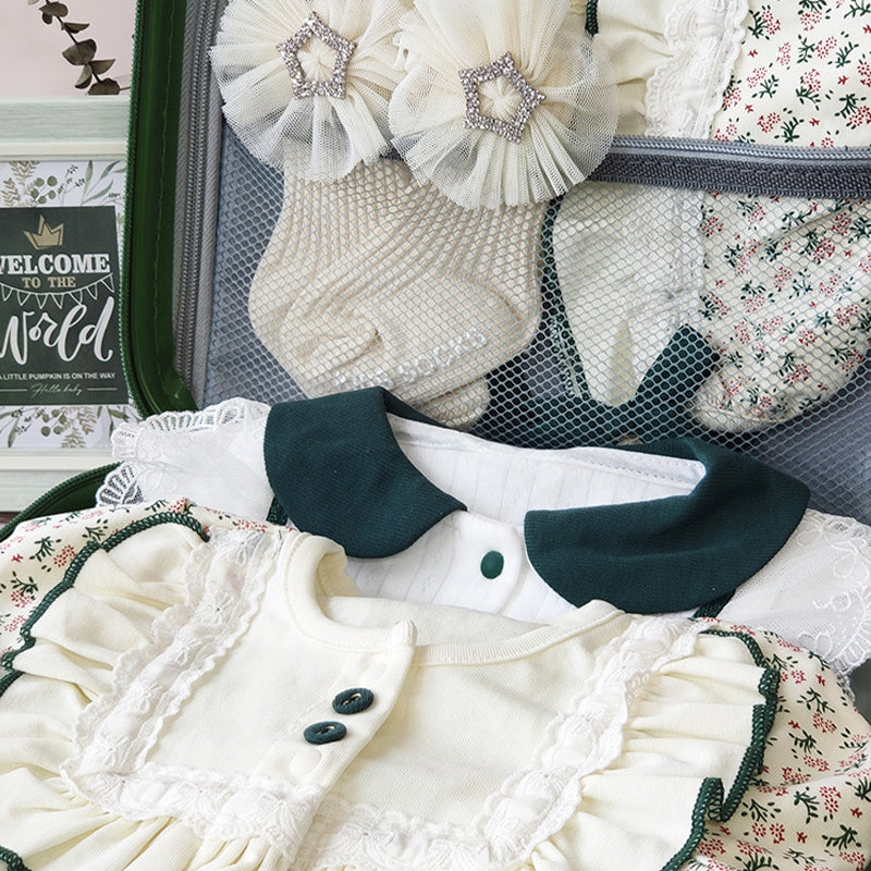 Newborn Gift Box 0-18M Baby Girl Jumpsuit Set