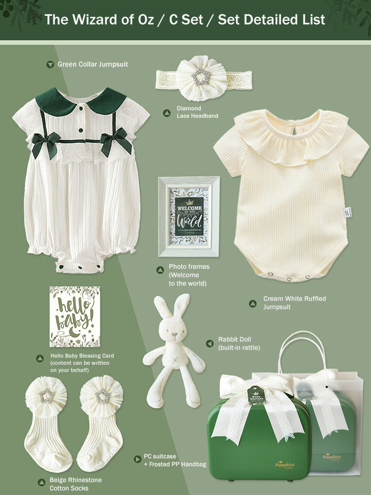 Newborn Gift Box 0-18M Baby Girl Jumpsuit Set