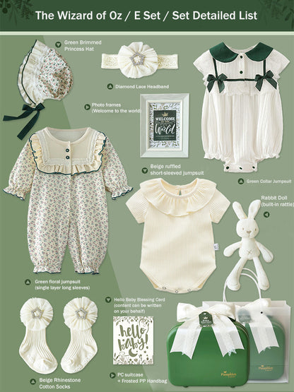 Newborn Gift Box 0-18M Baby Girl Jumpsuit Set