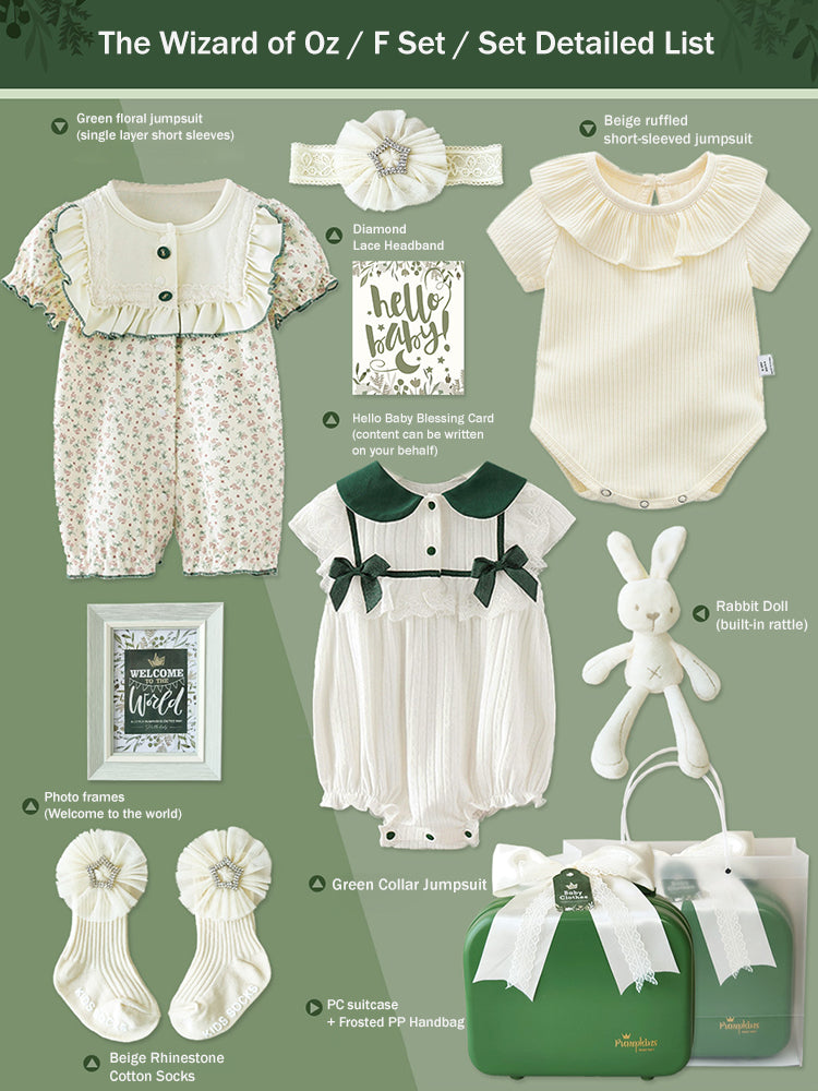 Newborn Gift Box 0-18M Baby Girl Jumpsuit Set