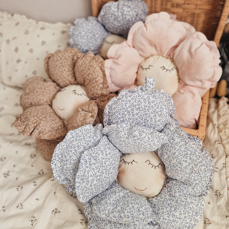 Nursery Cotton Blooming Flower Pillow, Wall Hanging Pillow, Art Pillow