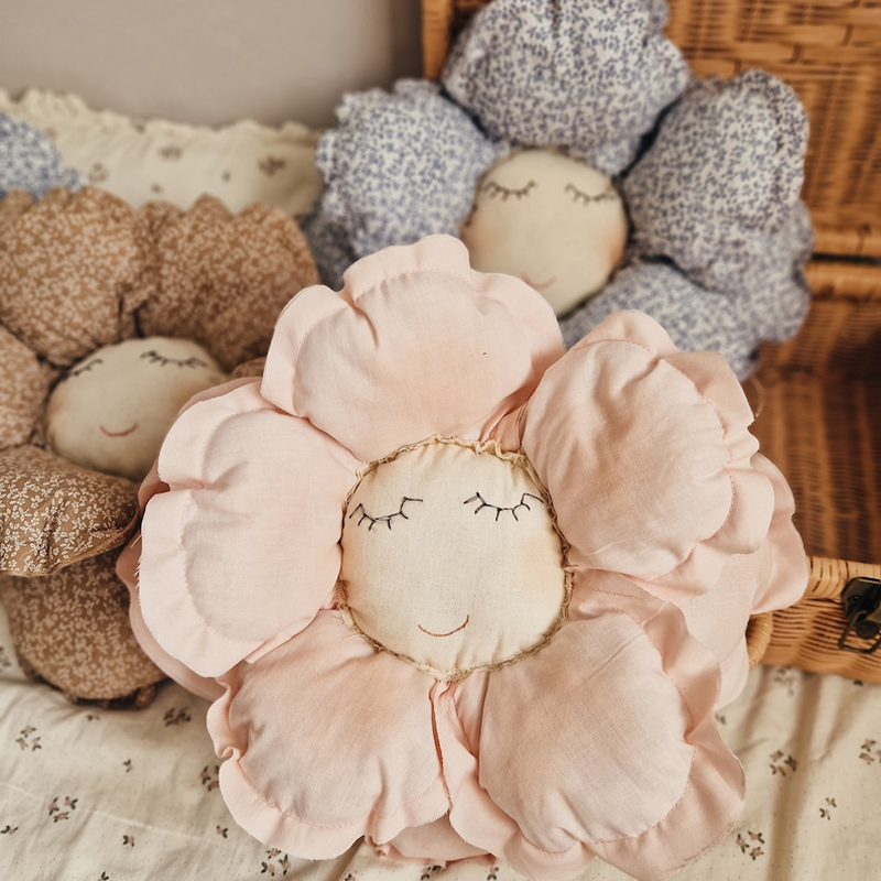 Nursery Cotton Blooming Flower Pillow, Wall Hanging Pillow, Art Pillow