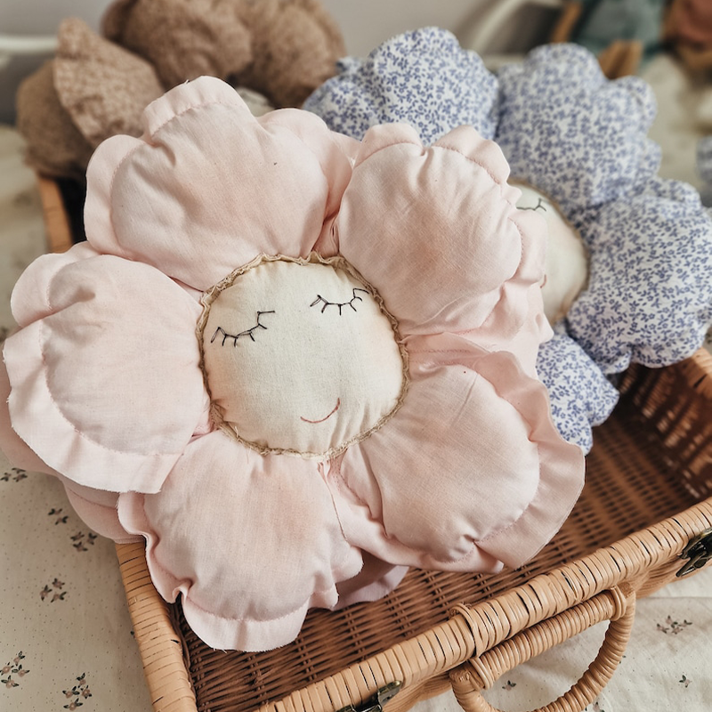 Nursery Cotton Blooming Flower Pillow, Wall Hanging Pillow, Art Pillow