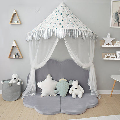 Hanging Half Canopy with Gauze Tent