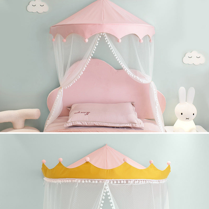 Hanging Half Canopy with Gauze Tent