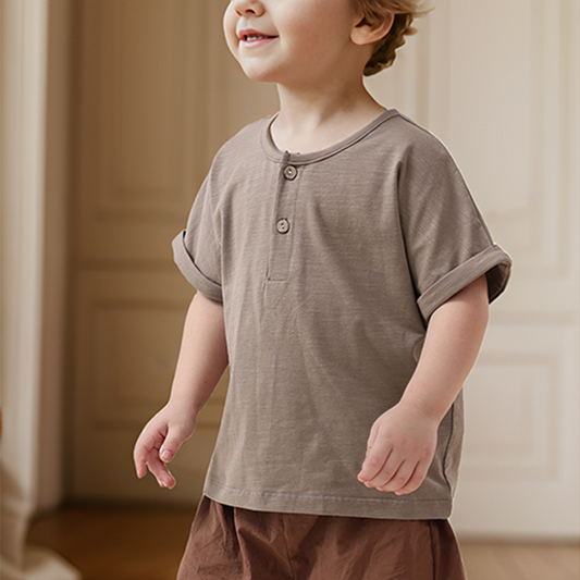 Half-Button Loose Tee