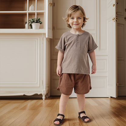 Half-Button Loose Tee