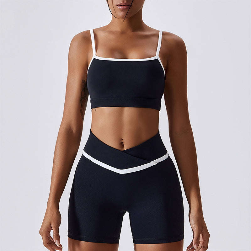 Shockproof Quick Drying Tight Fitness Yoga Tops & Pants for Running, Exercise