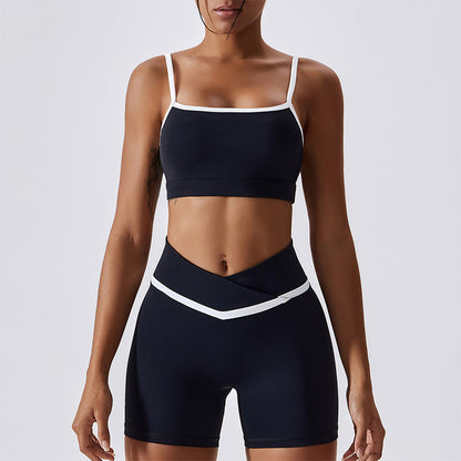 Shockproof Quick Drying Tight Fitness Yoga Tops & Pants for Running, Exercise