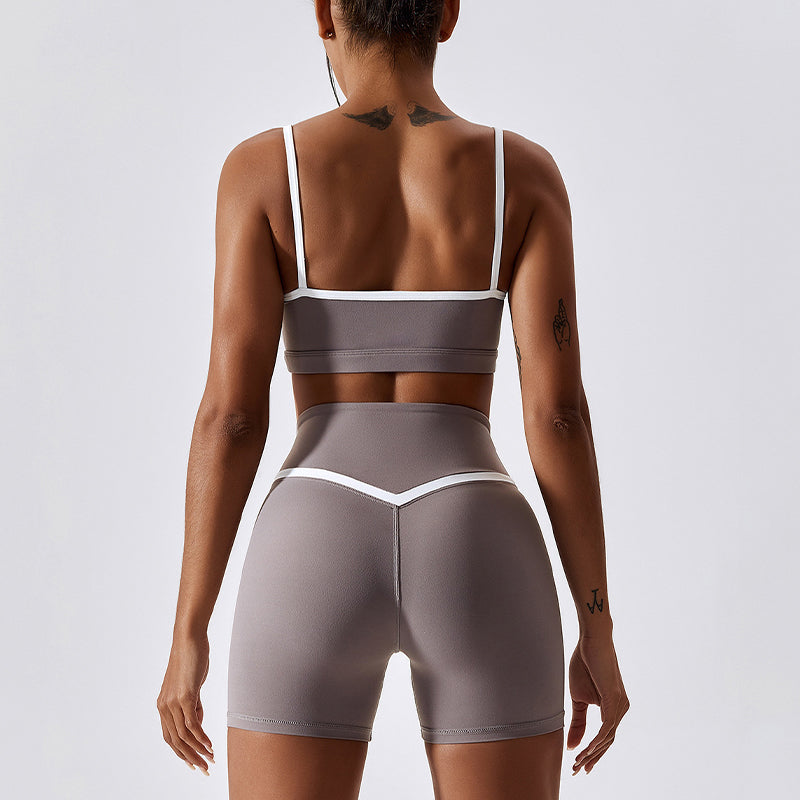 Shockproof Quick Drying Tight Fitness Yoga Tops & Pants for Running, Exercise