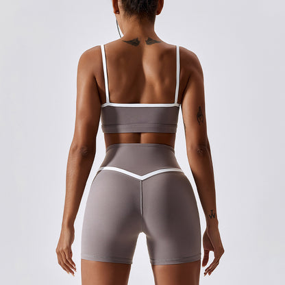 Shockproof Quick Drying Tight Fitness Yoga Tops & Pants for Running, Exercise
