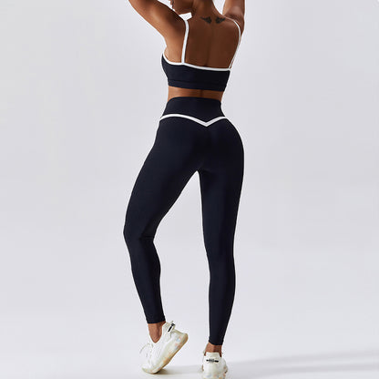 Shockproof Quick Drying Tight Fitness Yoga Tops & Pants for Running, Exercise