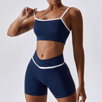 Shockproof Quick Drying Tight Fitness Yoga Tops & Pants for Running, Exercise