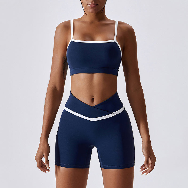 Shockproof Quick Drying Tight Fitness Yoga Tops & Pants for Running, Exercise