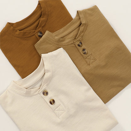 Baby and Child Solid Color Basic Long Sleeve