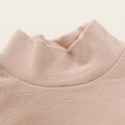 Baby and Child Solid Color High Collar Warm Base Long Sleeves