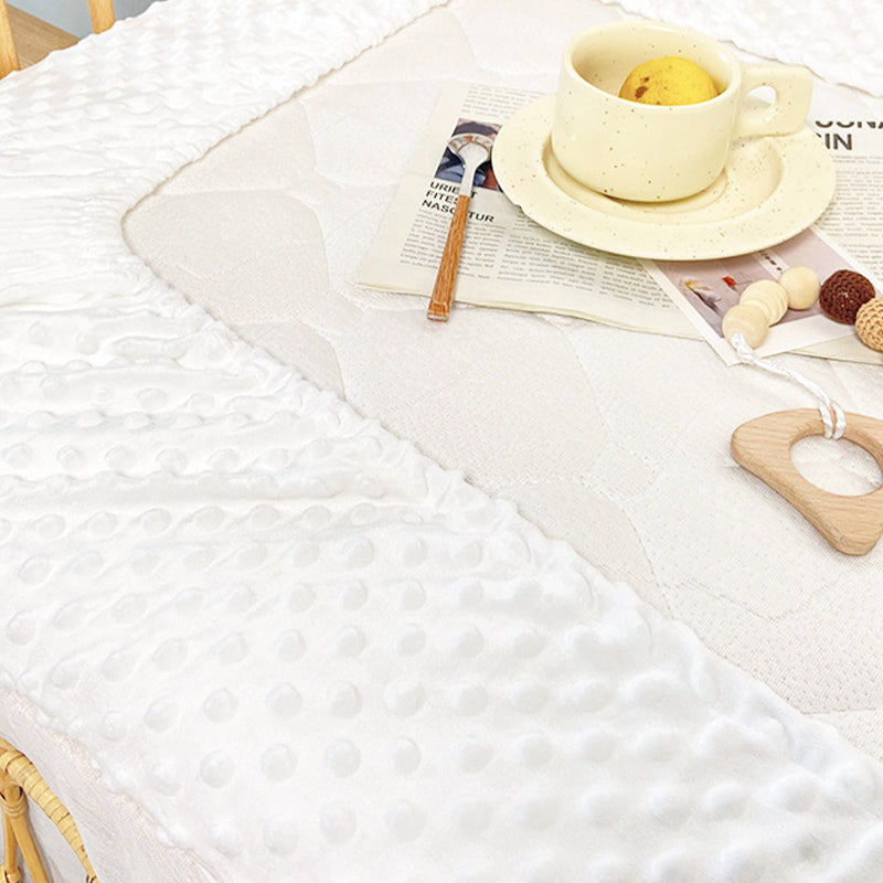 Ultra Soft Plush 52"x28" Minky Dot Fitted Standard Crib Mattress Sheet for Baby Girls Boys Neutral