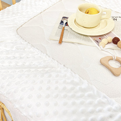 Ultra Soft Plush 52"x28" Minky Dot Fitted Standard Crib Mattress Sheet for Baby Girls Boys Neutral