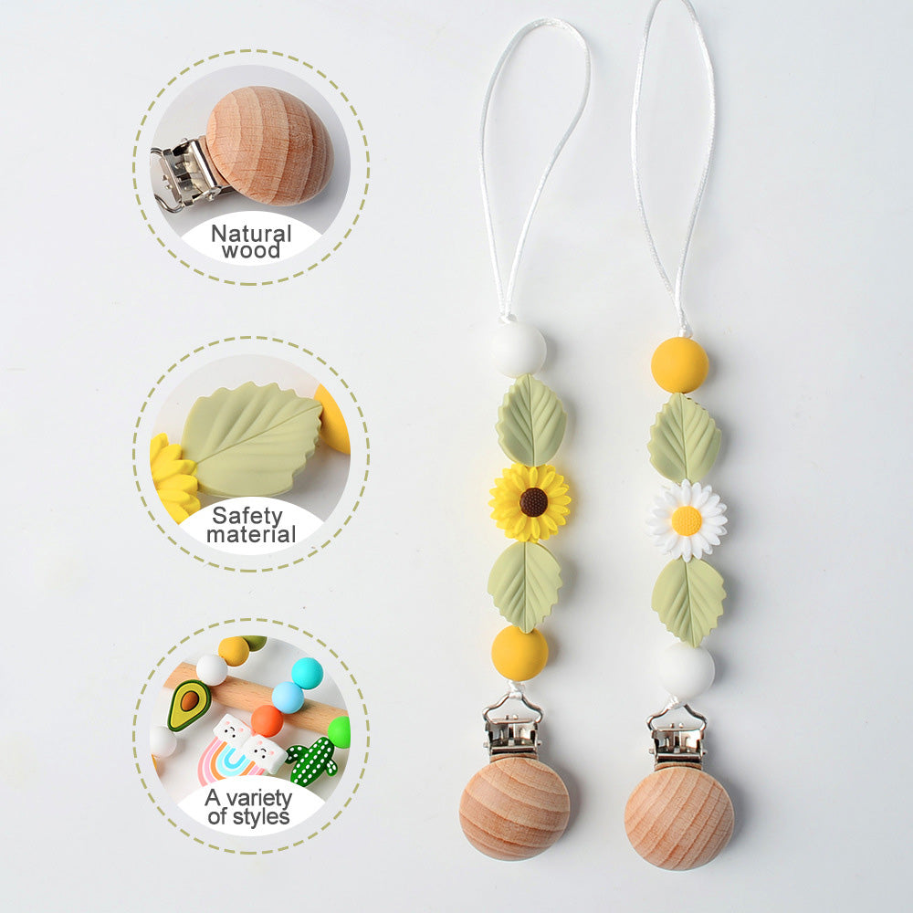 Handmade Braided Silicone Pacifier Clips